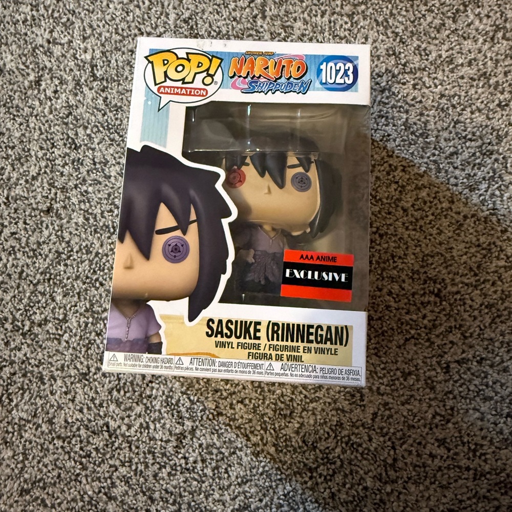 Funko Pop! Naruto Shippuden Sasuke (Rinnegan) - Black, Purple, White